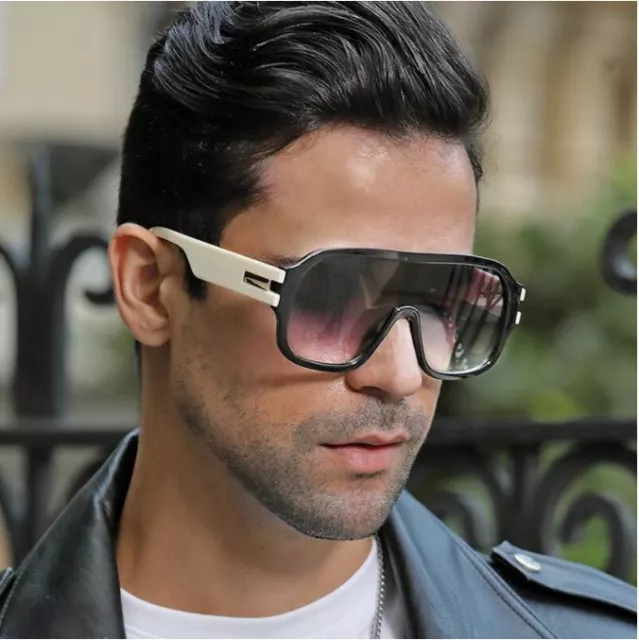 Men Sunglasses Designer Oversized Shades Fashion Hip Hop Retro Square Model NEW