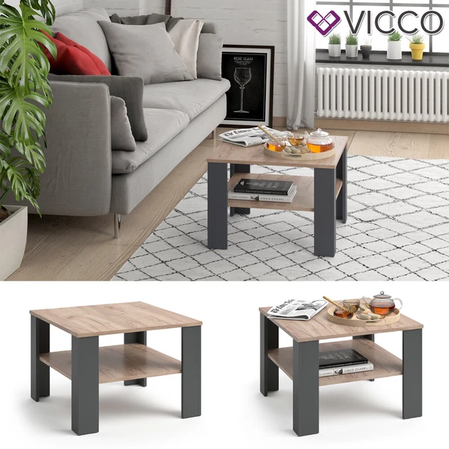 Table Basse Vicco TADE Blanche - 119x61x41 Cm - Moderne - NEUVE