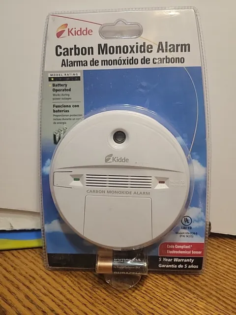 Kidde Carbon Monoxide Alarm Battery Operated model KN-COB-B New Sealed