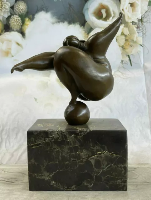 COLLECTIBLE BRONZE SCULPTURE STATUE Abstract Modern Nude Abstract Female by Milo