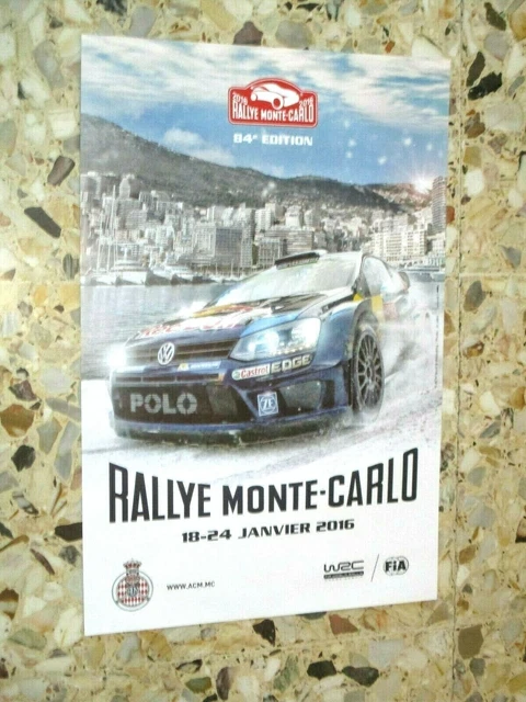 AFFICHE ORIGINALE 76 eme RALLYE MONTE CARLO 2008 WORLD RALLY ACM