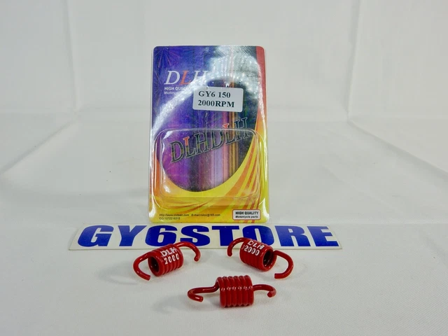 DLH PERFORMANCE VARIATOR & 1500 RPM SPRINGS KIT FOR GY6 150cc SCOOTERS *10gm