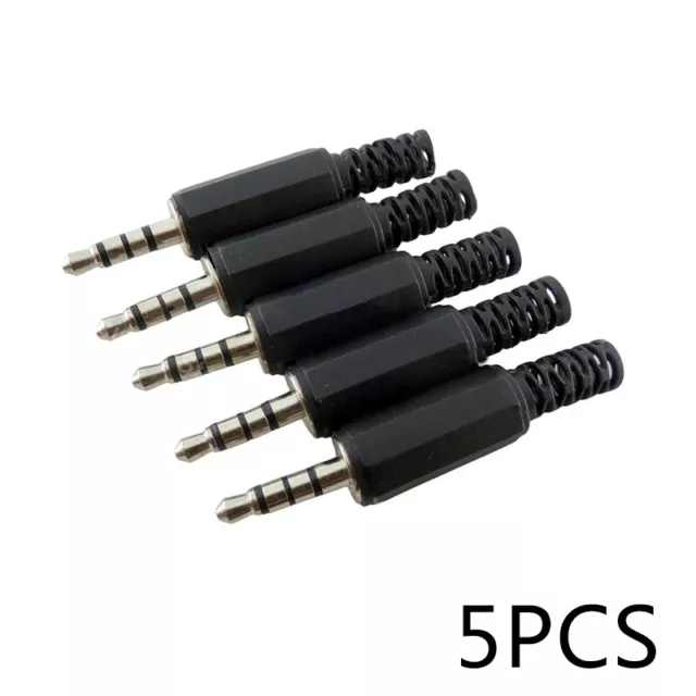 5x Alta Calidad Duradero Negro Adaptador Conector 5 mm 3 Ligero