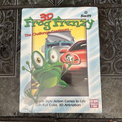1999 3D Frog Frenzy Challenge Continues PC CD-ROM Animation Swift New Sealed Box