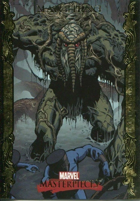 2007 Marvel Masterpieces Gold Foil Border #55 Man-Thing VHTF💕❤️❤️*
