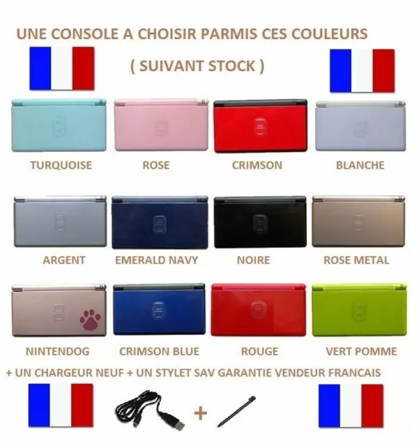 CONSOLE DS LITE OFFICIELLE comme neuf ou occasion COULEUR AU CHOIX + usb