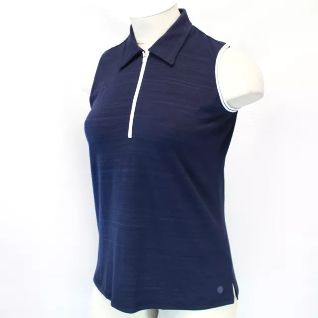 T by TALBOTS Plus Polo Navy Sleeveless Tank Tee Top 3X