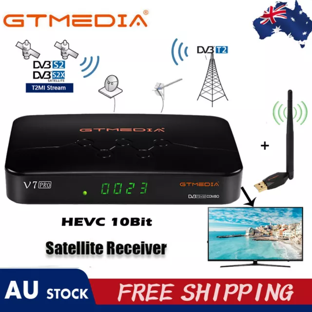 Digital Full HD Twin Tuner Satellite TV Receiver DVB-S/S2/S2X/T2 Set Top Box PVR