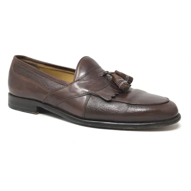 Johnston & Murphy Loafers Dress Shoes Mens Size 10.5 Brown Leather Slip On