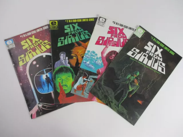 SIX FROM SIRIUS COMPLETE SERIES #1-4 Epic Comics 1984!!