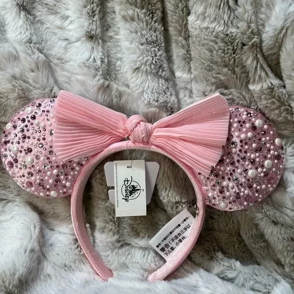 Mickey BaubleBar Disney Parks Minnie Ears Headband Millennial Pink Bow