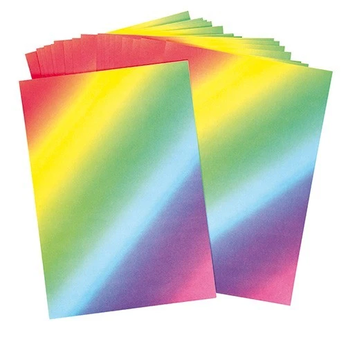 Friendly Fox Papier à Lettres Arc-en-Ciel A4 - 50 Feuilles Multicolores