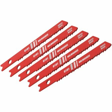 Milwaukee 48-42-0101 2-3/4" High Speed Universal Jig Saw Blade 14 TPI 5-Pack