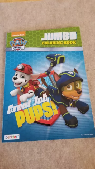 PAW PATROL Jumbo Coloring Book /w Activities GREAT JOB, PUPS! 2016 Unused