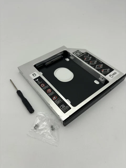 thumbnail image 2 of 2nd HDD SSD Hard Drive Caddy Tray Adapter For HP EliteBook 6930p 8440w 8540p Laptop 2 of 4