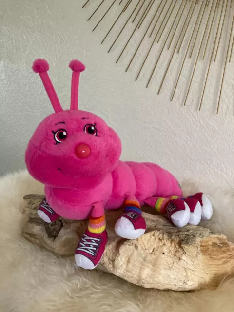 🐻 Peluche Doudou Mille Pattes Lansay Rose Année 2016 Longueur 35 Cm