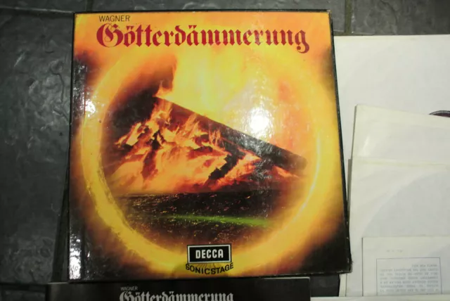 rare Decca Sonicstage Wagner Gotterdammerung 6 LP Boxed Set