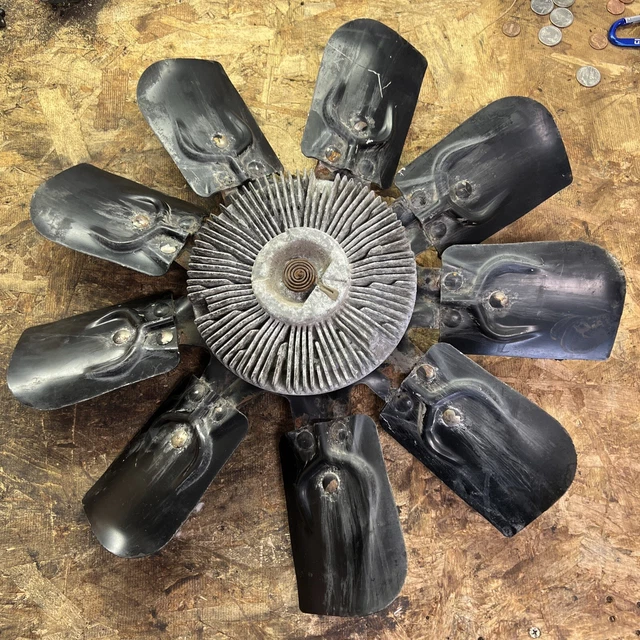 96-00 GM Chevy 454 Vortec 7.4 Engine Cooling Clutch Fan 9 Blade Bbc Efi Pickup