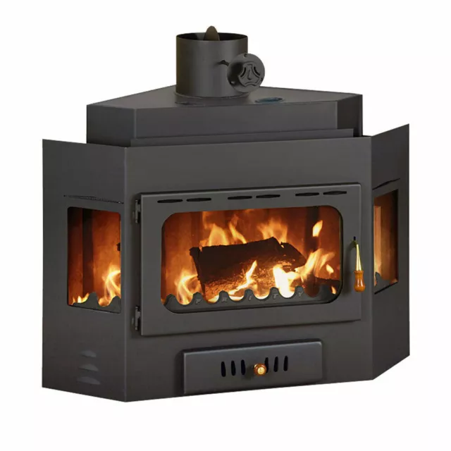 Estufa Insertable Chimenea de Leña Prity A, 14kW