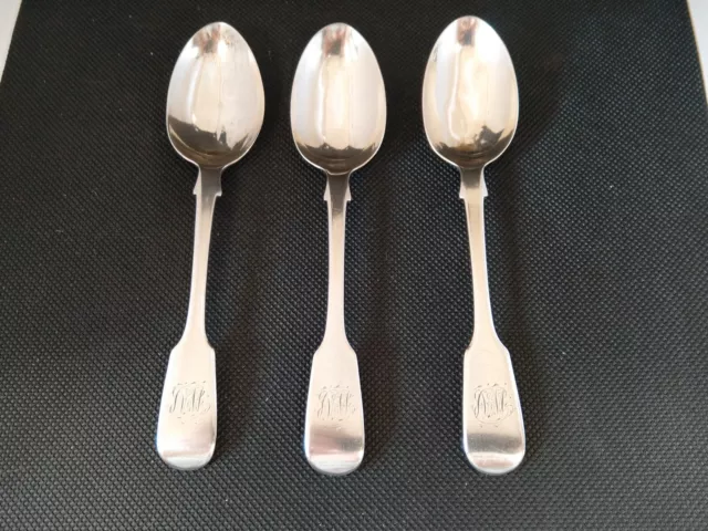 Victorian Sterling Silver Teaspoons  London 1862