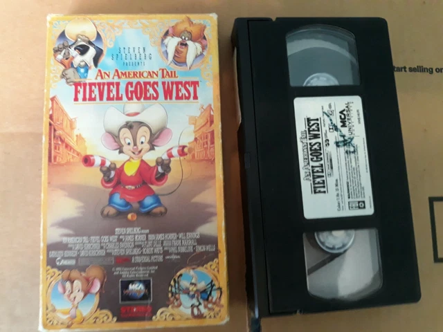AN AMERICAN TAIL - Fievel Goes West (VHS 1992) 81067. James Stewart