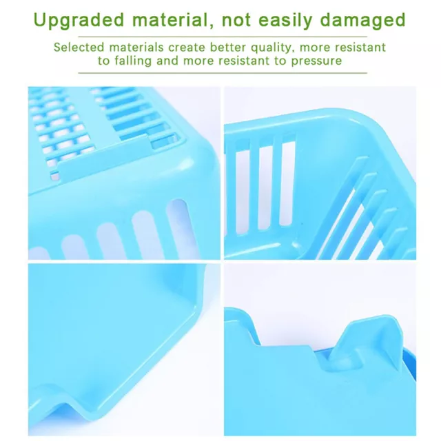 Plastic Single Layer Dish Drying Rack Drain Caddy Kitchen Storage Sink Organ SN❤