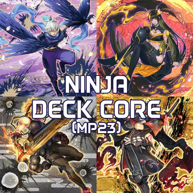 Ninja Complete Deck Core 24 Cards Yu-Gi-Oh! MP23-EN Deck Bundle