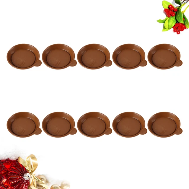 10 PCS Nursery Pots Tray Round Decorative Plants Drip Tray