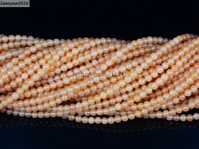 Natural Gemstones 2mm & 3mm Round Spacer Beads 15.5'' Jewelry Design Crafts