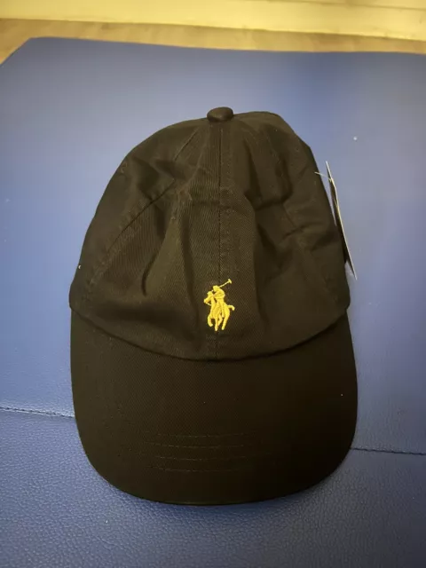 Ralph Lauren Yellow Logo Baseball Cap Adults With Strap (Adjustable) Never Used