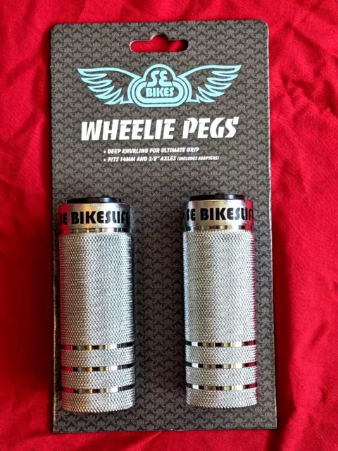 SE Bikes Old School BMX Stunt Pegs Wheelie Cromati NUOVI