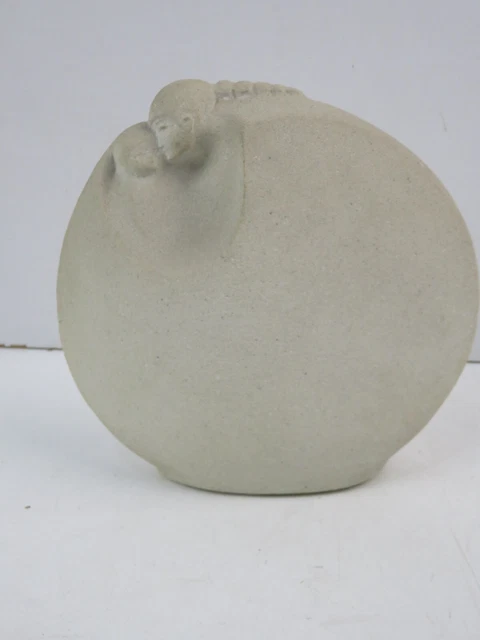 Statuetta Da Giardino Troll Oma In Pietra Fusa - 36 Cm, 21 Kg, Resistente Al Gelo (-30°C)