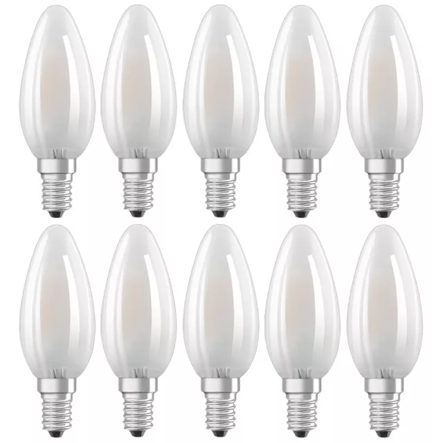 10 x Bellalux LED Filament Kerzen 2,5W ~ 25W E14 matt 250lm 827 warmweiß UVP 39€