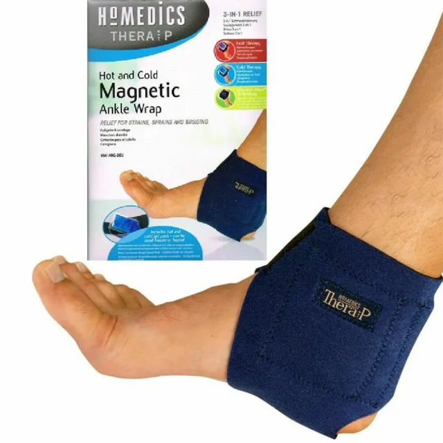 HoMedics MW-AHC TheraP Hot/Cold Therapy Ankle Wrap with The Power of Magnets