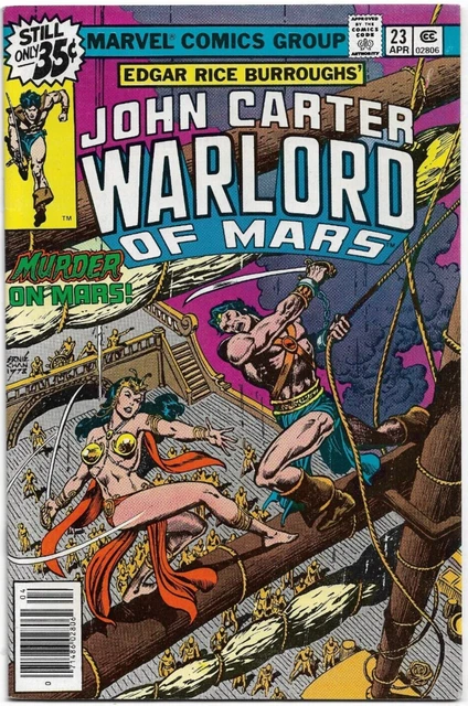 John Carter Warlord Of Mars#23 Vf 1979 Marvel Bronze Age Comics