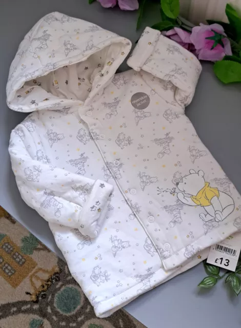 Baby Boy Girl Unisex 3-6 Months BNWT Disney Winnie The Pooh Supersoft Coat...