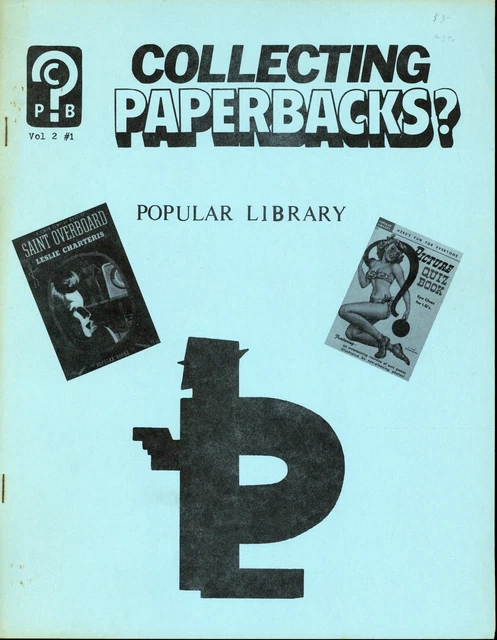 Collecting Paperbacks? Fanzine Vol. 2 #1 FN 1980
