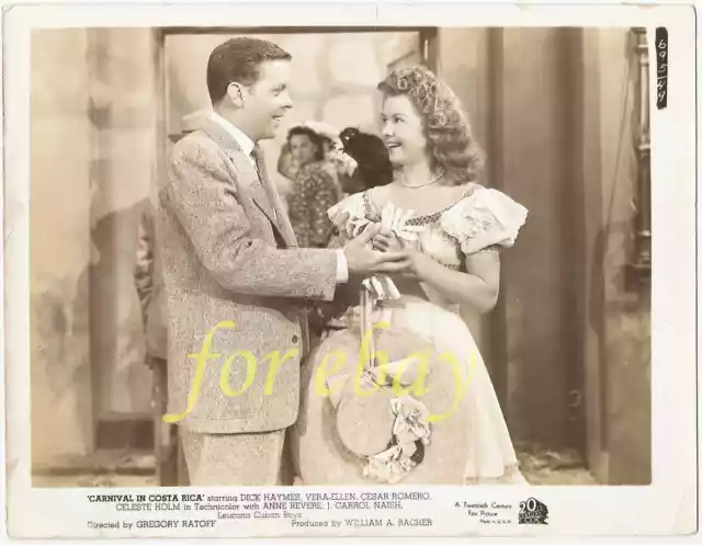 Dick Haymes & Vera Ellen * Carnival In Costa Rica ( 1947) * Vintage Movie Photo