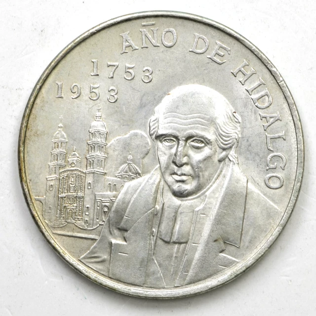 MESSICO MEXICO 5 Pesos 1953-Mo Hidalgo - Argento Silver
