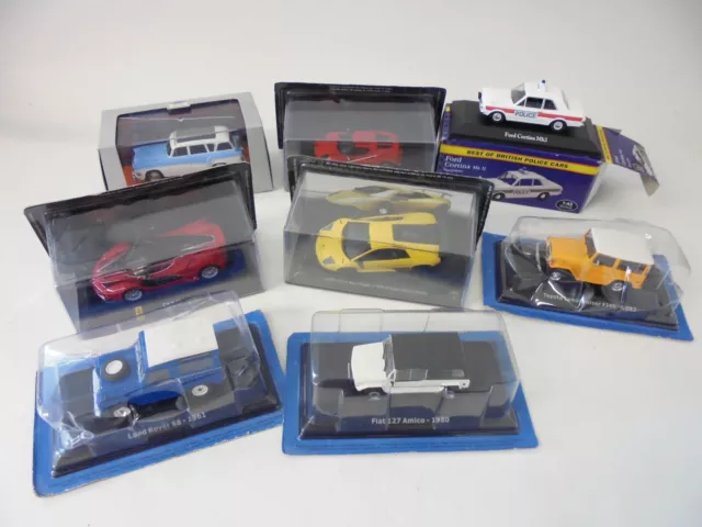 Lot de 8 Voitures miniatures 1/43 Véhicule collection Diecast AQ10