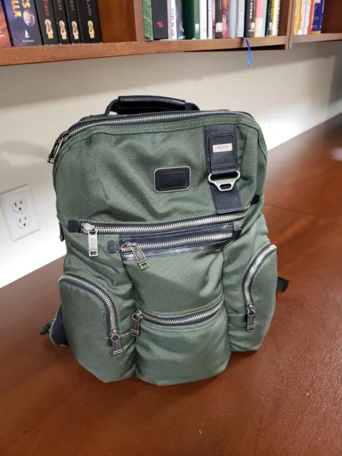TUMI ALPHA BRAVO backpack green (rare) ballistic men  nylon