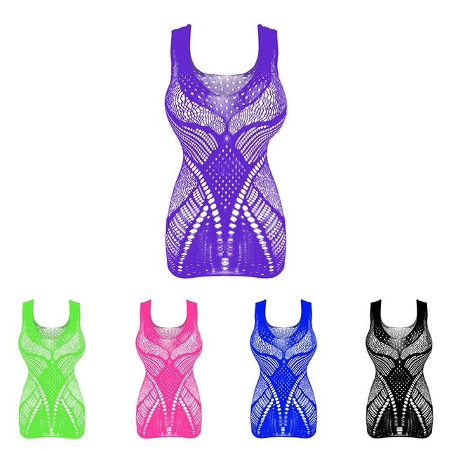 Notte Vestito Donna Cavo Leightweight Lingerie Rete Vedere Thought, Sexy
