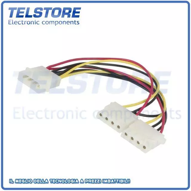 1pcs  CAB-DC1 Spina di derivazione presa per PC Molex, PC spine Molex x2 CAB-DC1