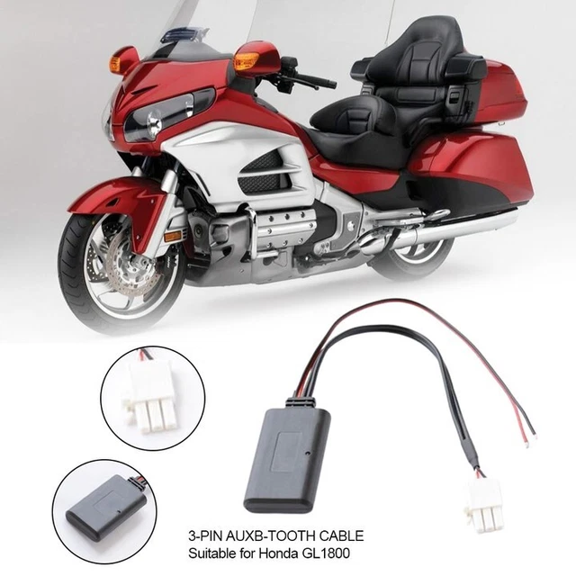 1x per Honda GL1800 Bluetooth Modulo Radio Stereo AUX Cavo Alta Qualità Nuovo