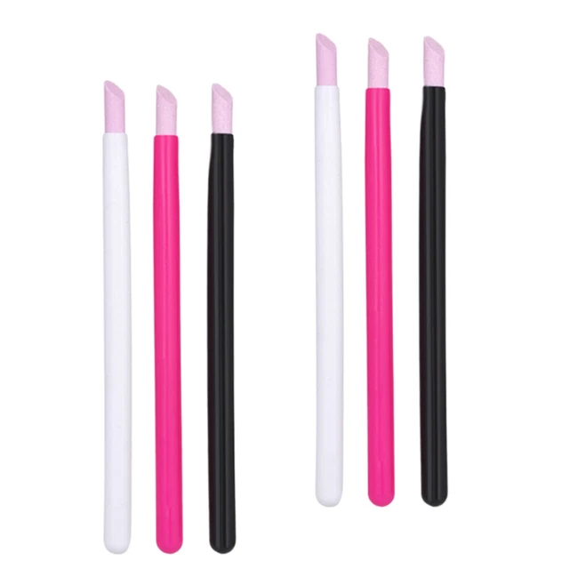 6 piezas lápiz de esmalte de uñas lápiz de lijado de uñas herramienta de afilado limpiador de uñas