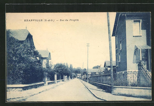 CPA Ezanville, Rue du Progres