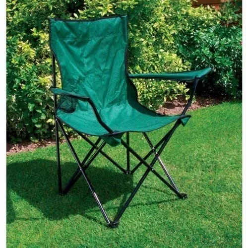 2 x HEAVY DUTY Aluminium Portable Folding Outdoor Chair Camping Garden Fishing