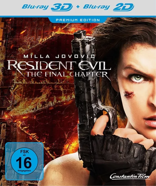 Resident Evil: The Final Chapter (Milla Jovovich,Iain Glen,..) 3D 2 Blu-Ray Neu