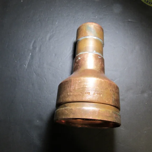 Concentric Reducer, Victaulic, 652, 4 x2 Inch, Cooper Grooved Cup, Previous  Own