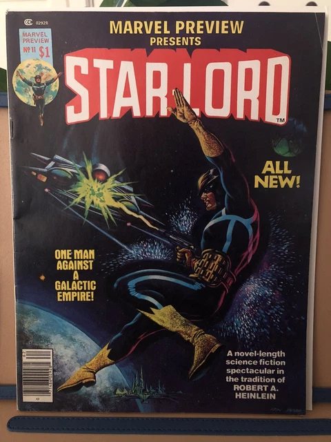 MARVEL PREVIEW #11 featuring STAR-LORD Summer 1977 NEWSSTAND JOHN BYRNE ART F/VF